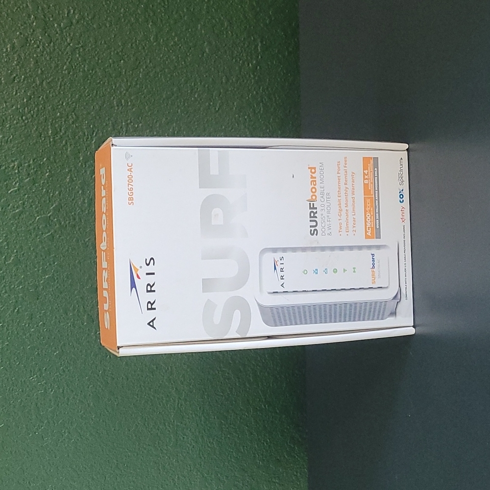Arris modem and router